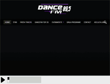 Tablet Screenshot of dancefm.ro